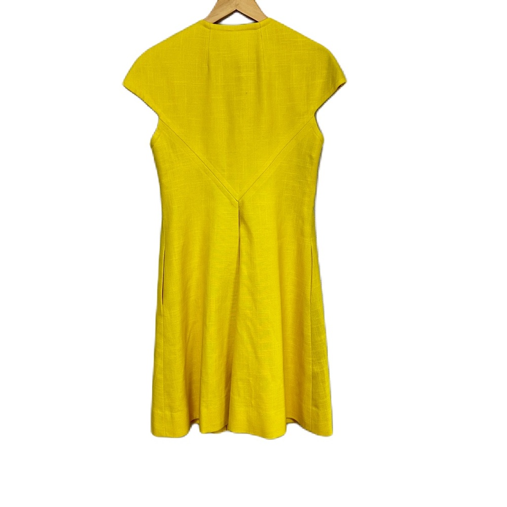 Vtg JANE JUSTIN for Don‎ Sophisticates 60’s Hostess Coat Yellow Women’s Small - Picture 2 of 5